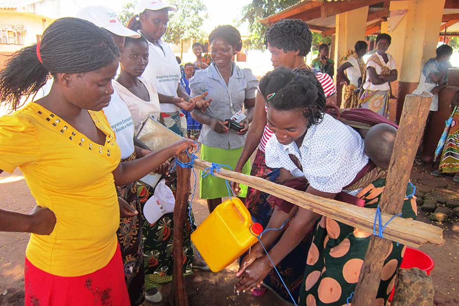 Tippy-tap for washing hands can save lives
