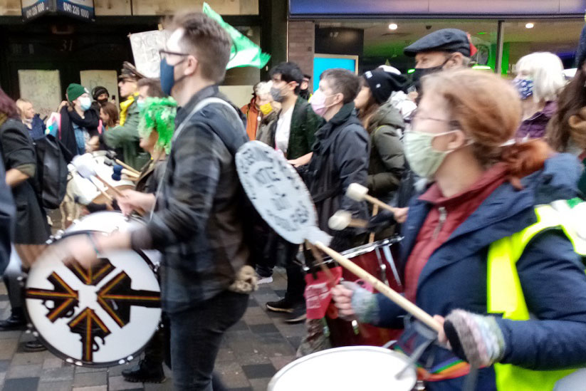 The heart of XR-s marches are always the Samba Band