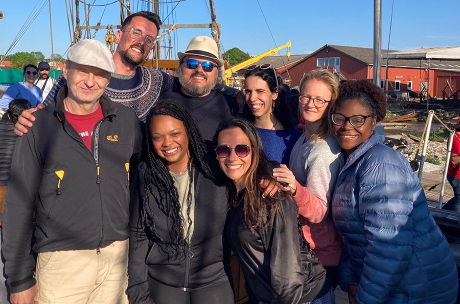 Adventures on a Danish sailing ship with the other teams