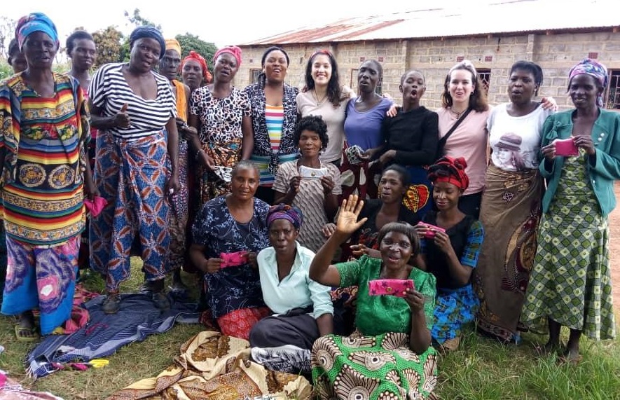 Women at the project in Zambia