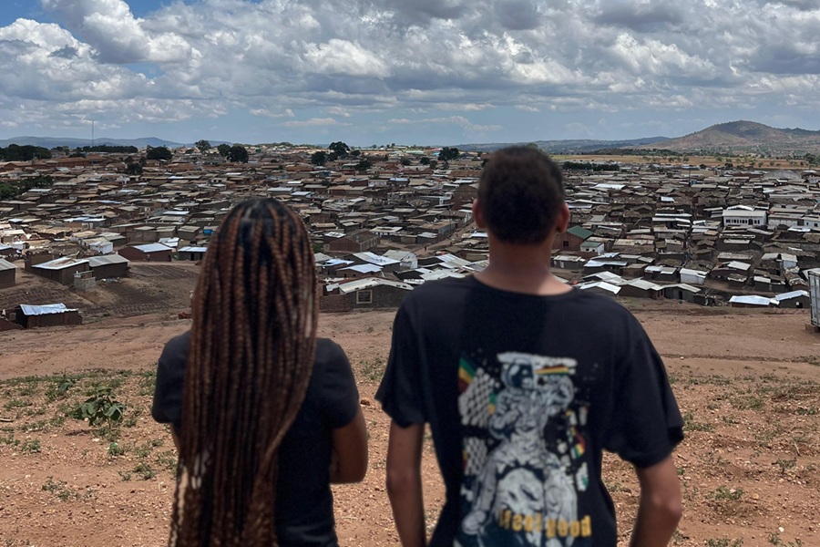 The refugee camp with 60 000 refugees, mostly from DR Congo